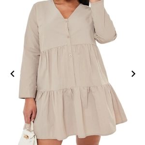 Missguided + Tiered Mini Dress Size 20